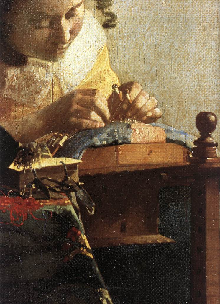 The Lacemaker (detail) wet